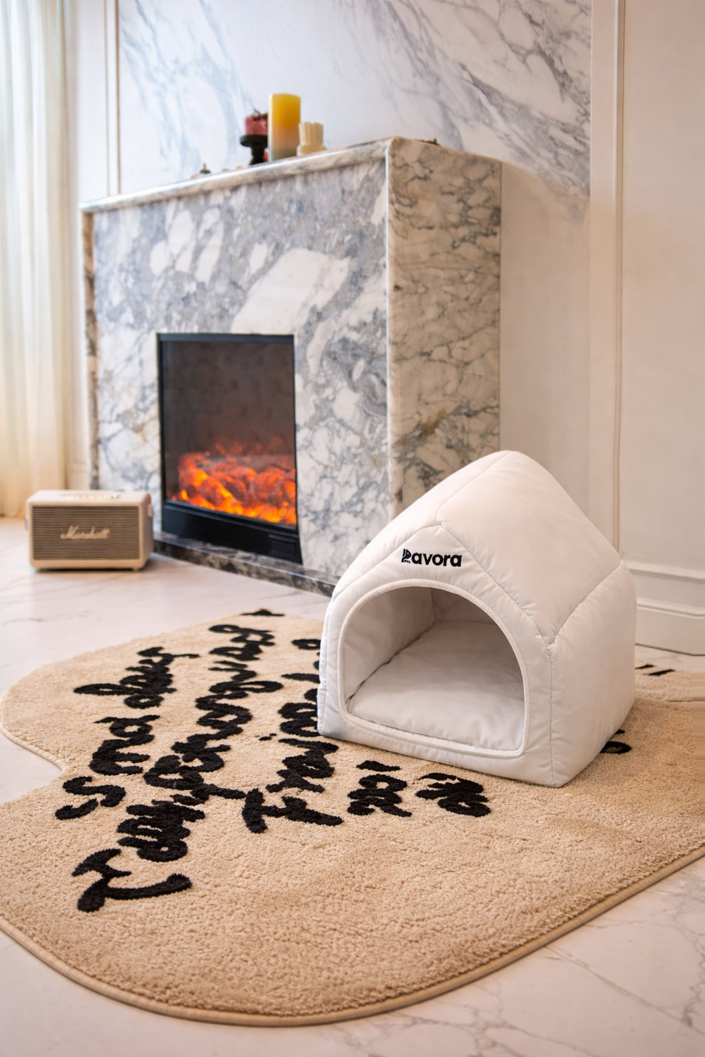 Cuccia per cane design moderno Cozy Dome Bianco – Pavora Pet