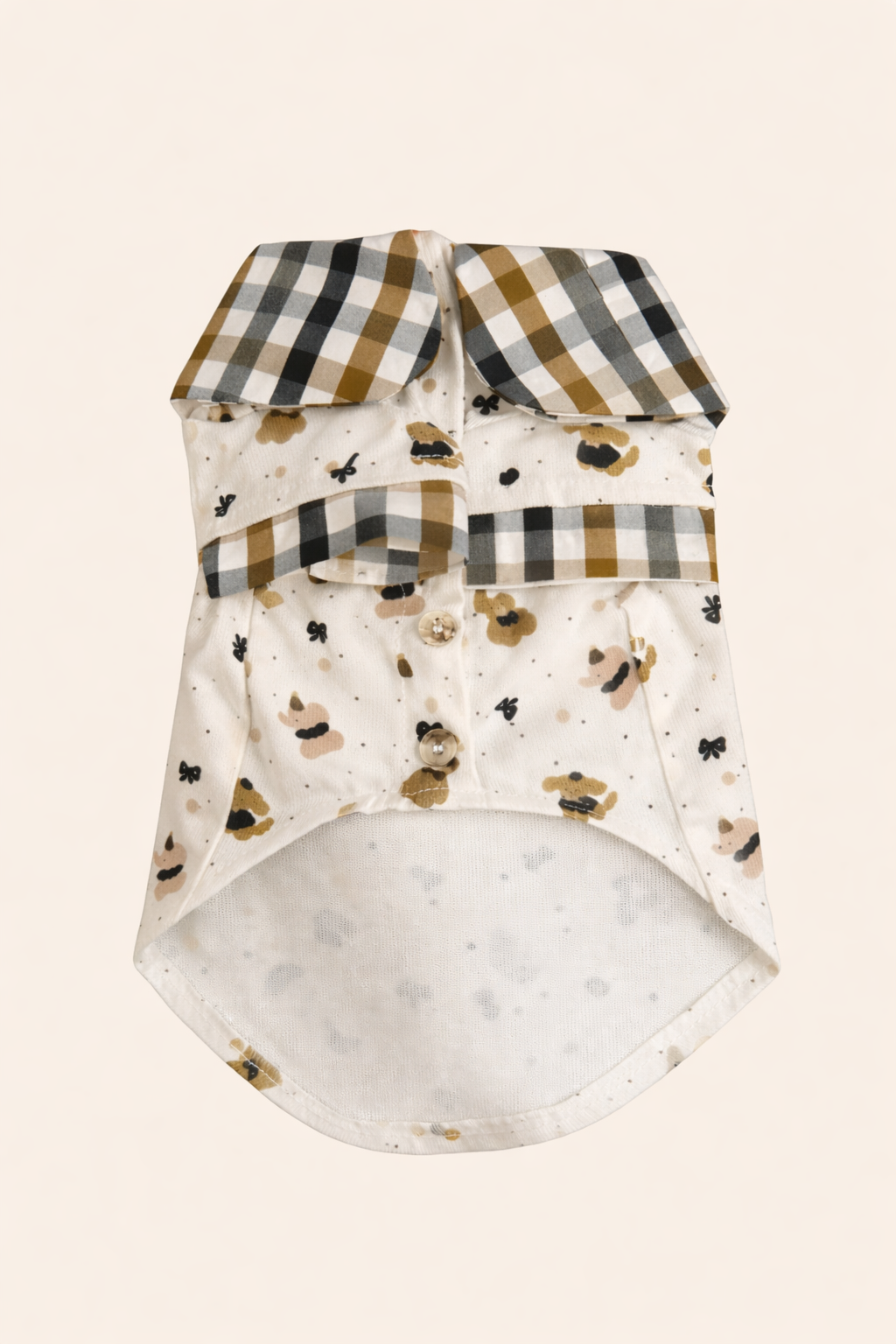 Dettaglio camicia per cane Maison d’Orso