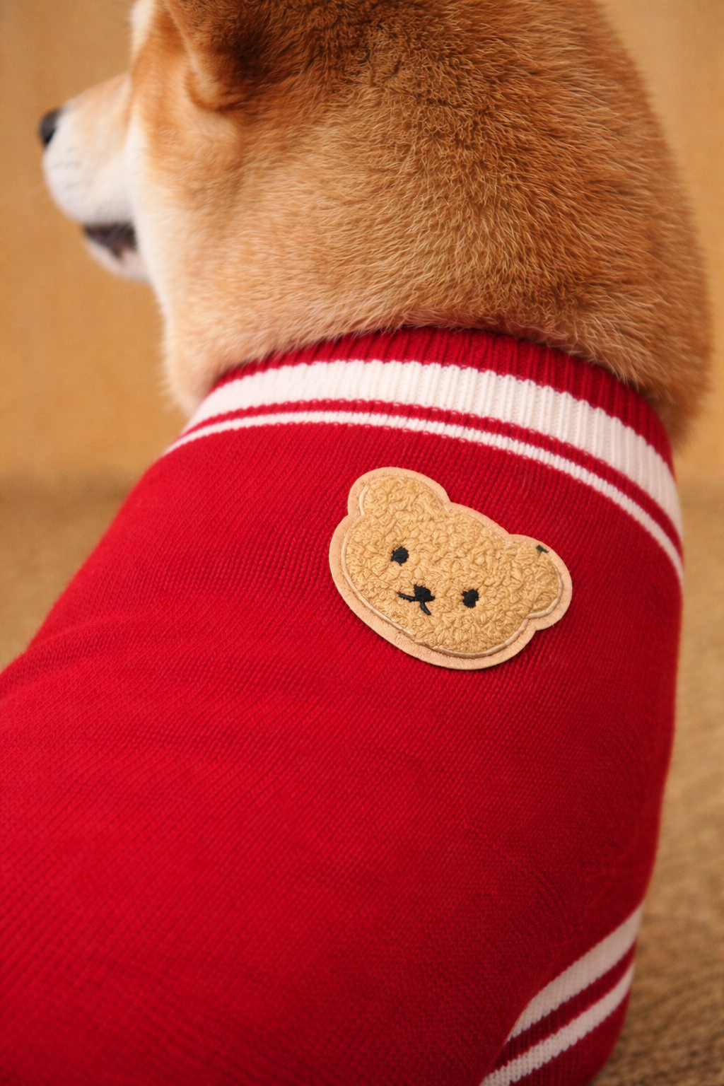 dettaglio del magliocino rosso twbear