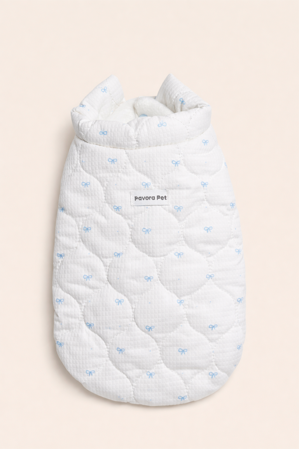 Gilet imbottito per cane Nuvola Bianco, caldo e confortevole