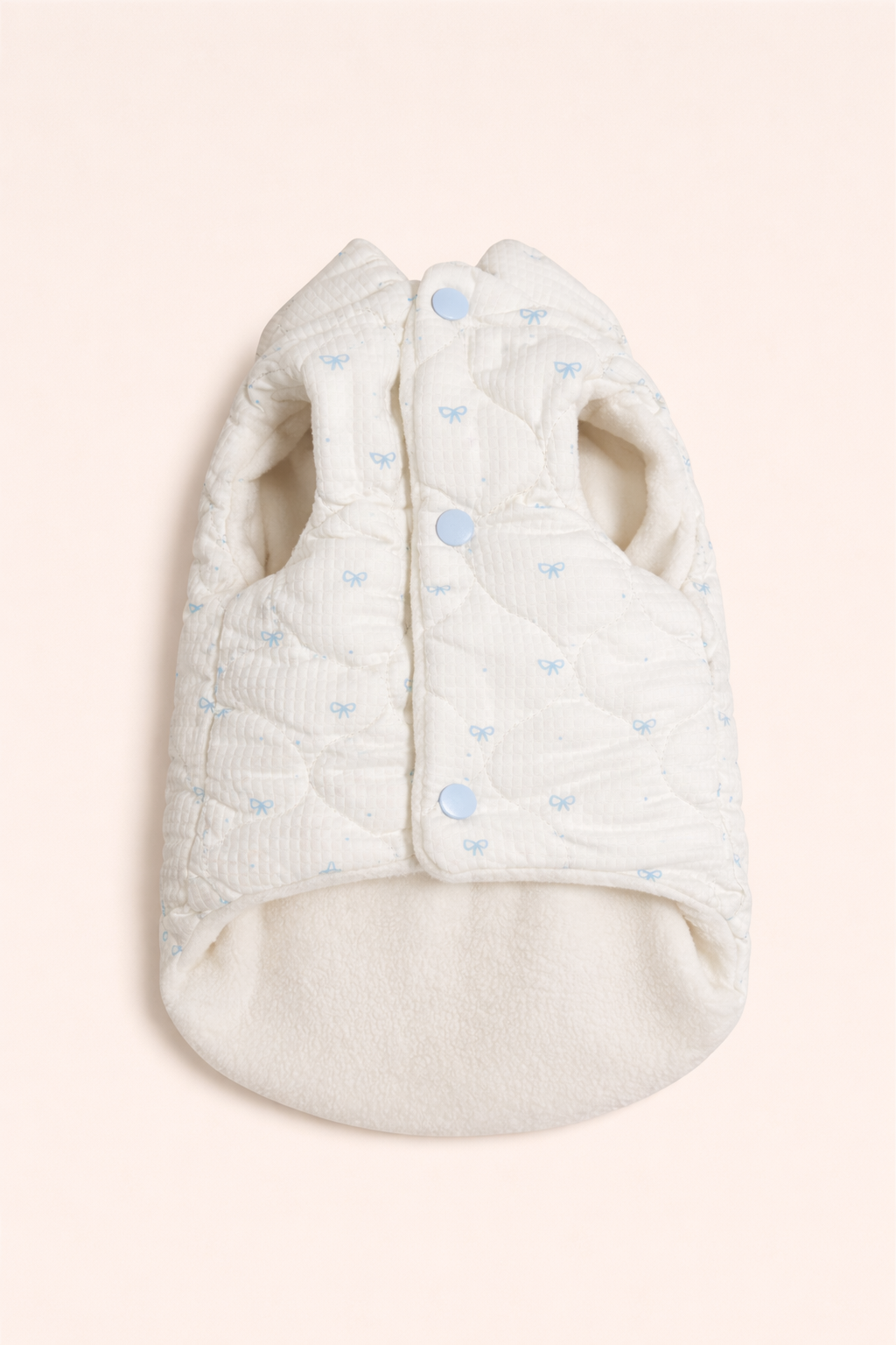 Vista posteriore del gilet per cane Nuvola Bianco