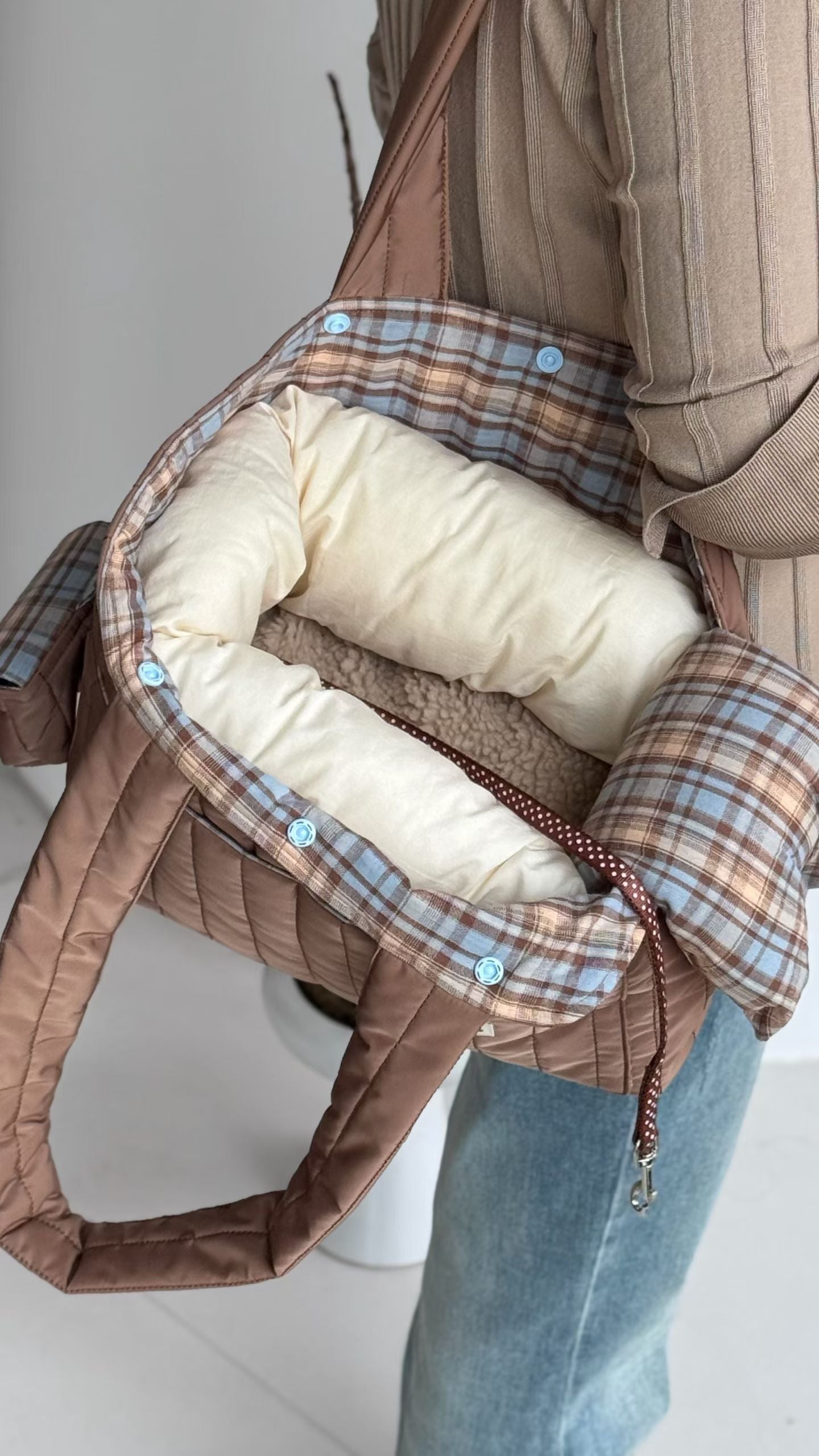 Dettaglio Borsa trasportino per cani di piccola taglia Pavora Viaggio™, comoda e sicura