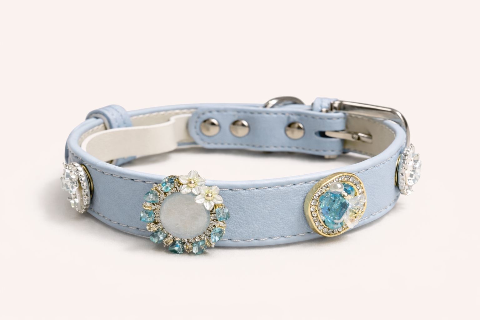 Collare per cane elegante Royal Azzurro Pavora Pet