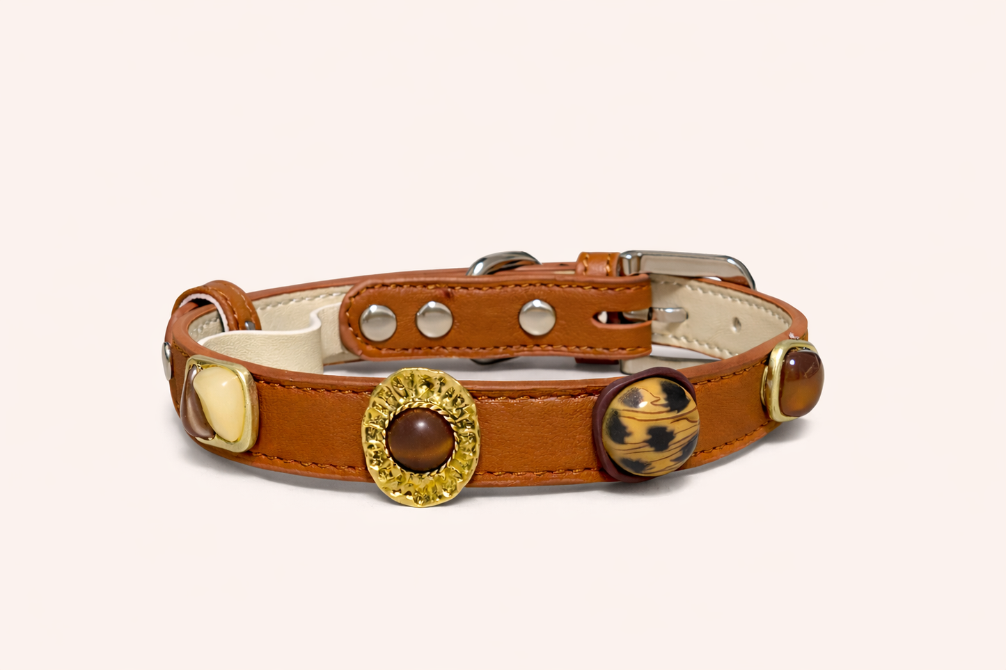 Collare per cane elegante Royal Marrone Pavora Pet