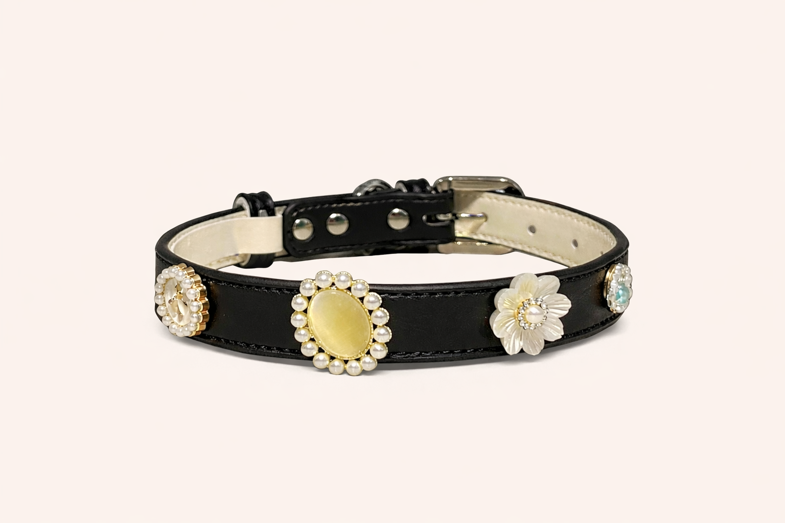 Collare per cane elegante Royal Nero Pavora Pet
