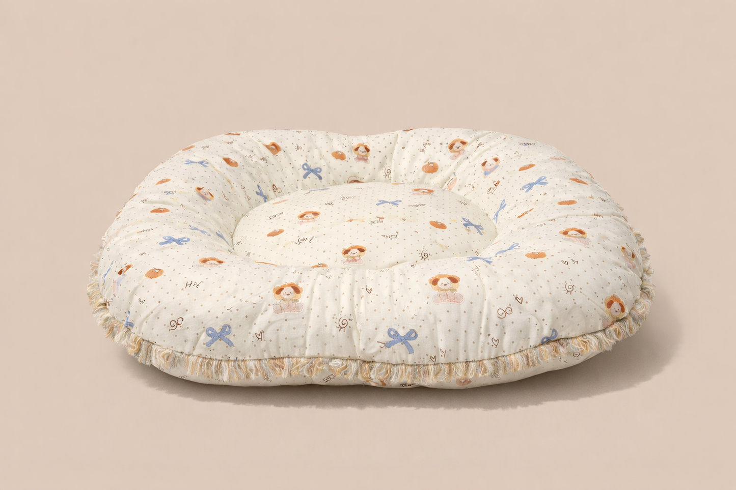 Cuscino rotondo per cani e gatti Pavora Pet, letto morbido e confortevole
