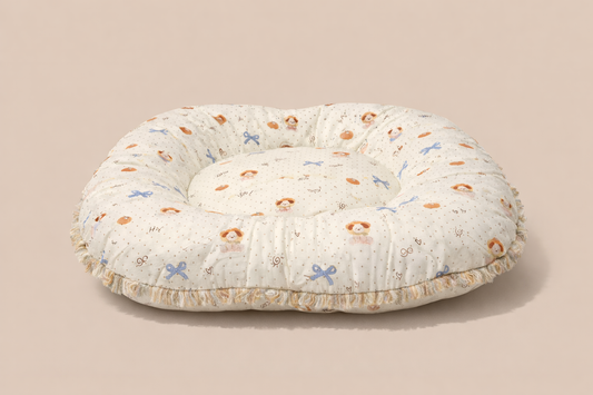 Cuscino rotondo per cani e gatti Pavora Pet, letto morbido e confortevole
