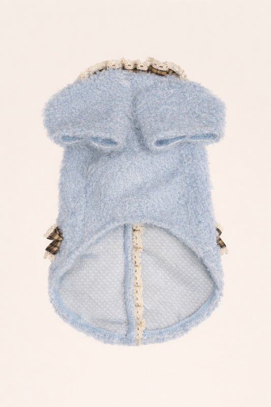 Retro del gilet per cane Bellezza Vintage azzurro