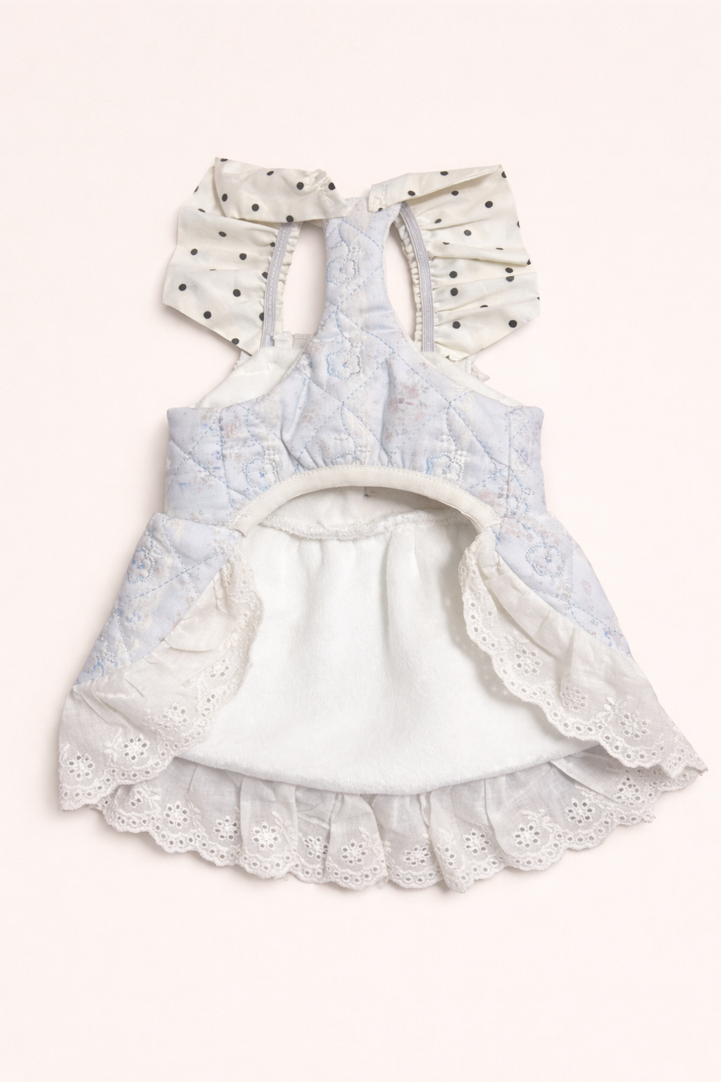 Dettaglio gonna per cane Fiori d’Inverno