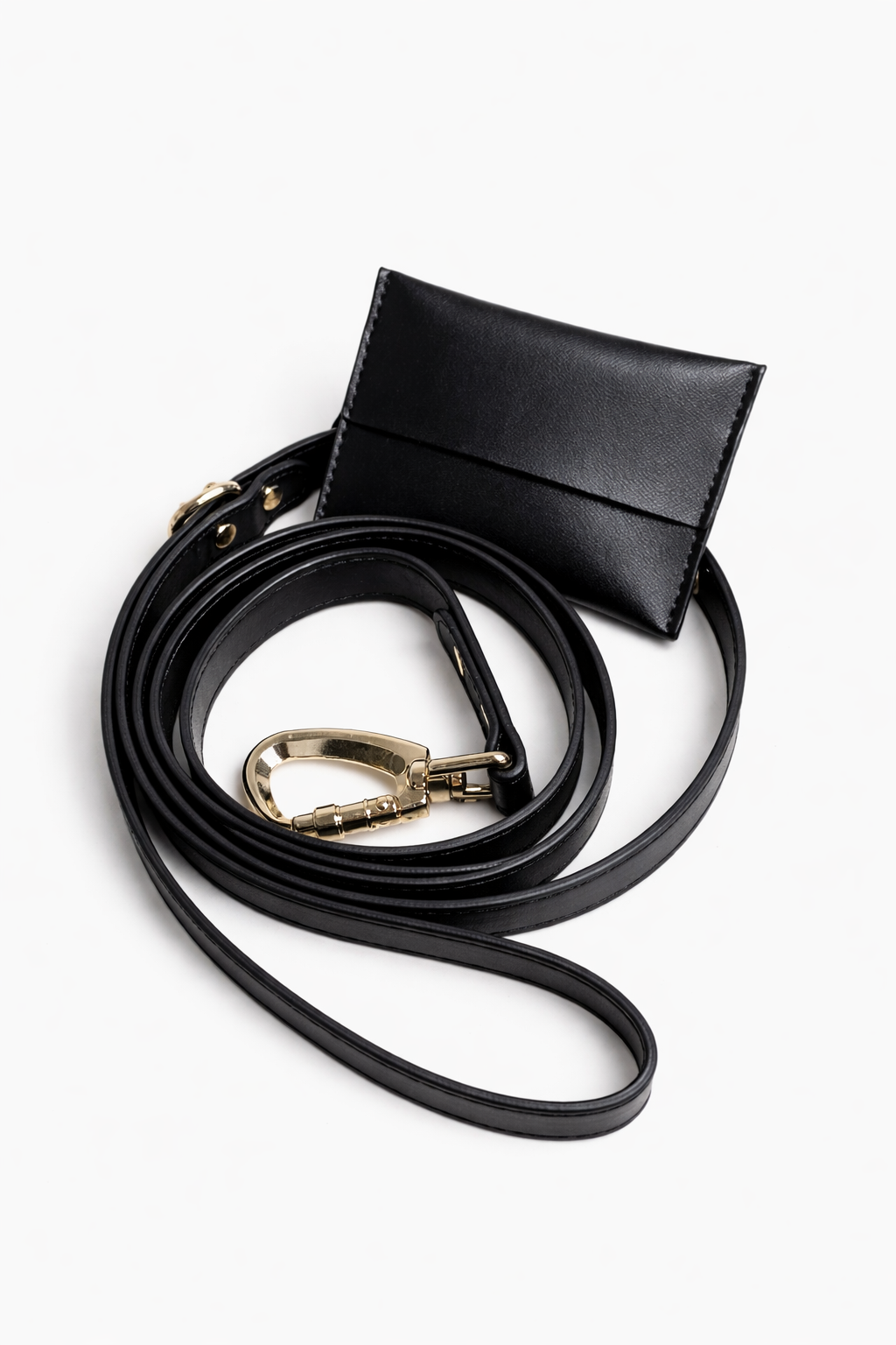 Guinzaglio per cane in pelle Pavora nero
