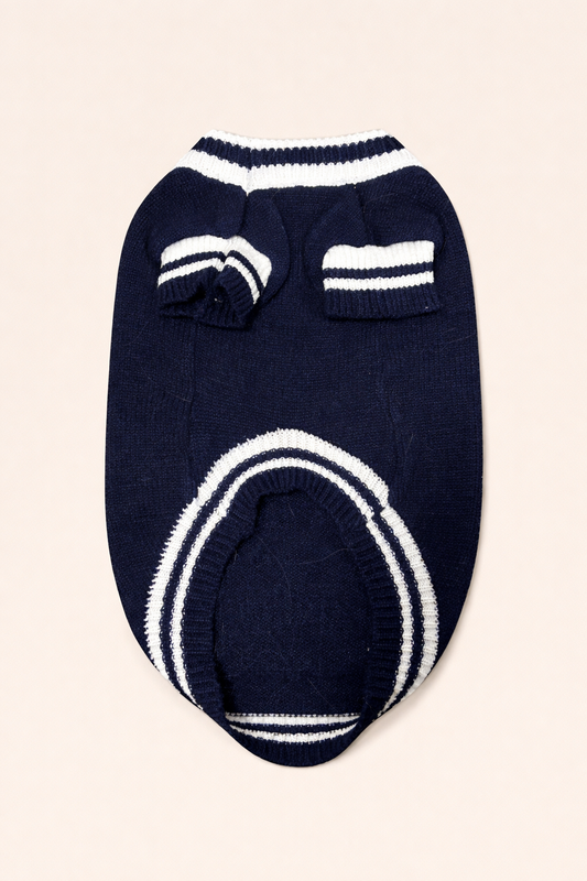 Abbigliamento invernale per cani di piccola e media taglia in maglia blu